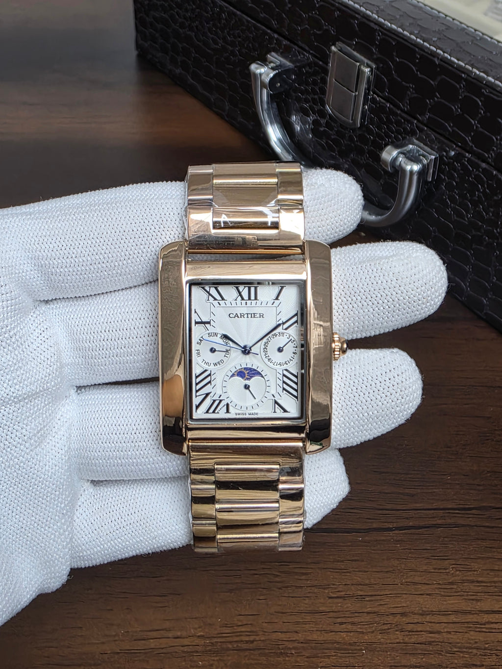 Cartier Tank Moonphase Chronograph 3 Colours