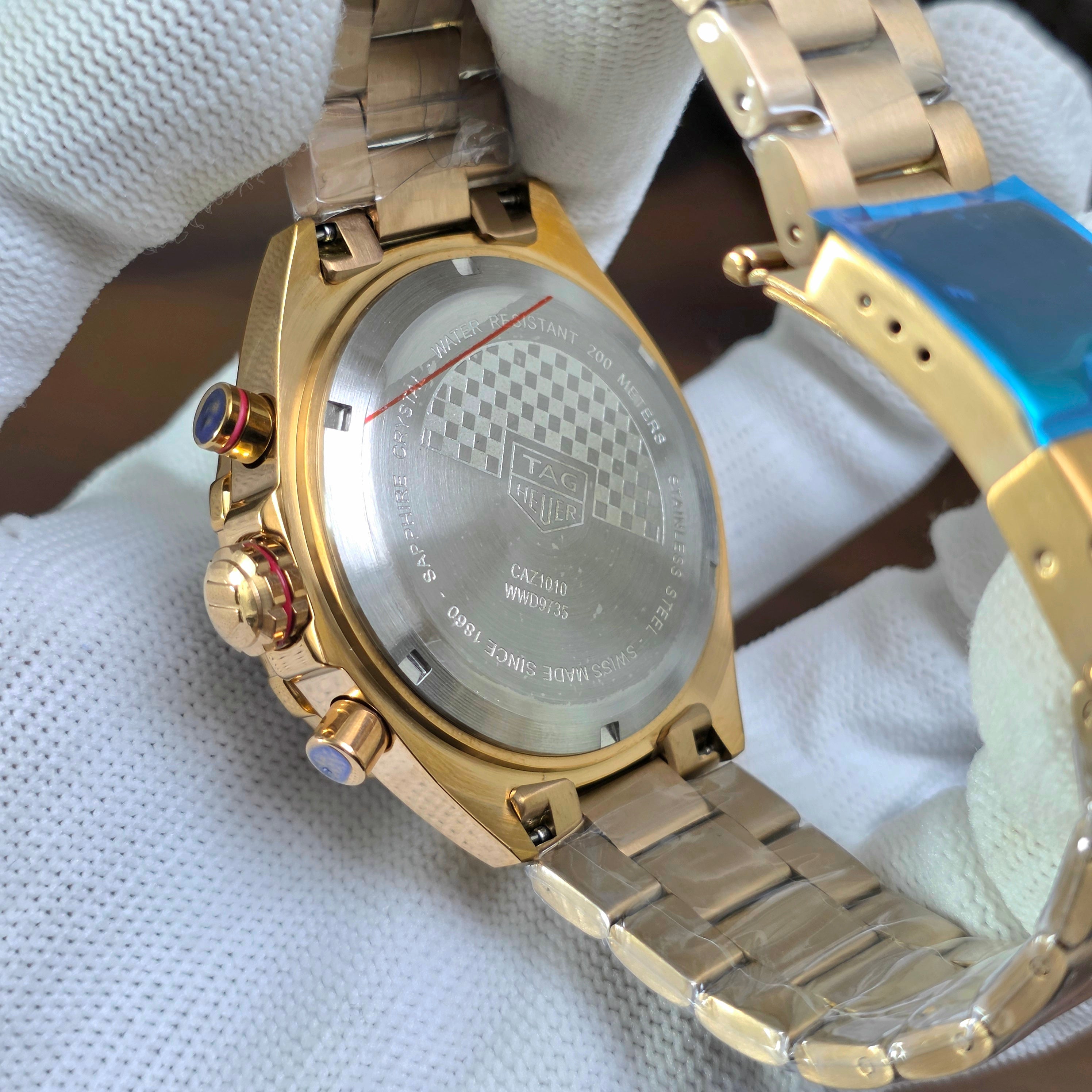TAG Heuer Formula 1 Calibre 16 chronograph watch with a gold-tone finish (Quartz)