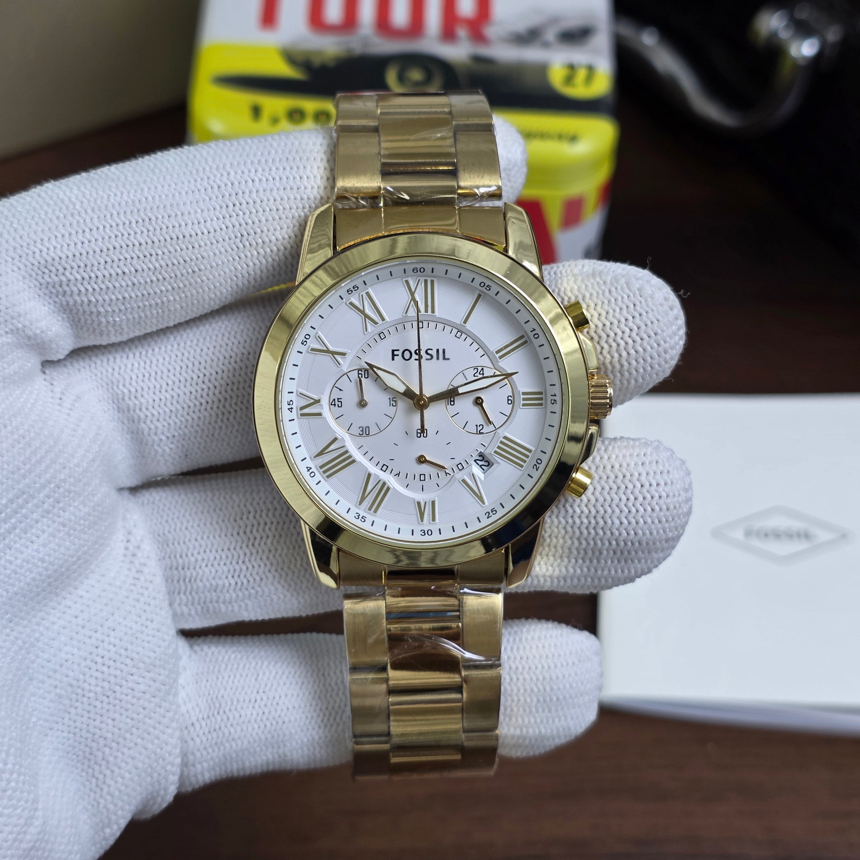 Fossil Grant Chronograph Gold Two Colours