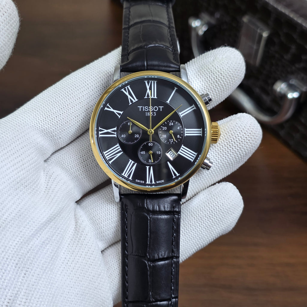 Tissot Chemin DesTourelles Chronograph Black Belt 4 Colour