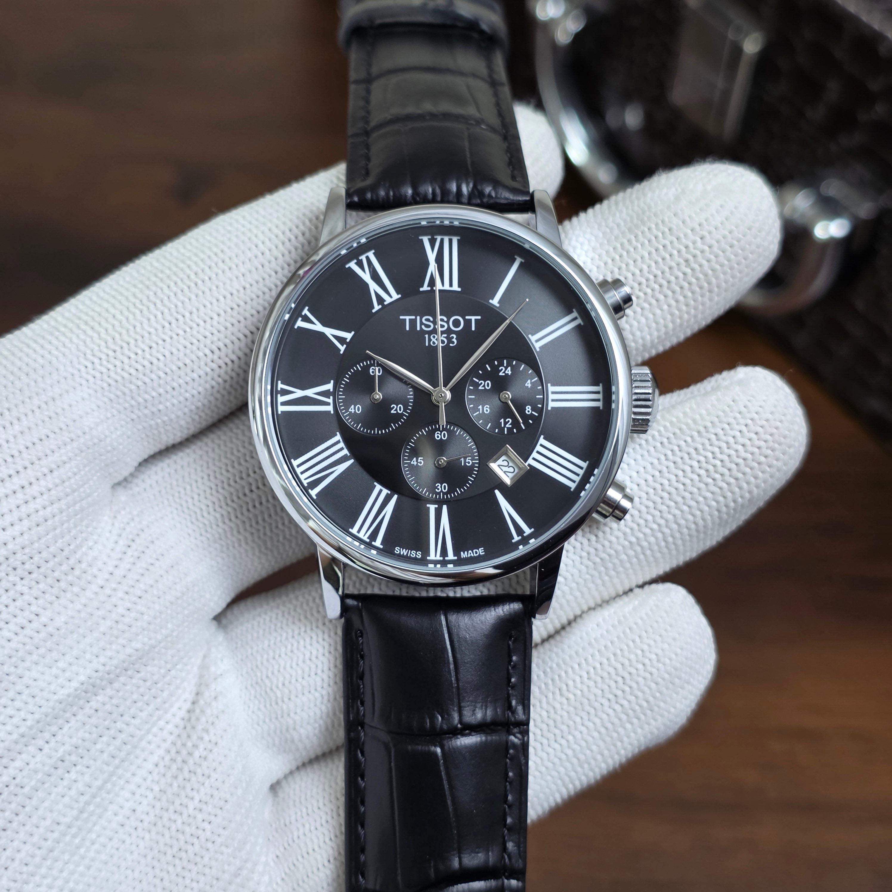 Tissot Chemin DesTourelles Chronograph Black Belt 4 Colour