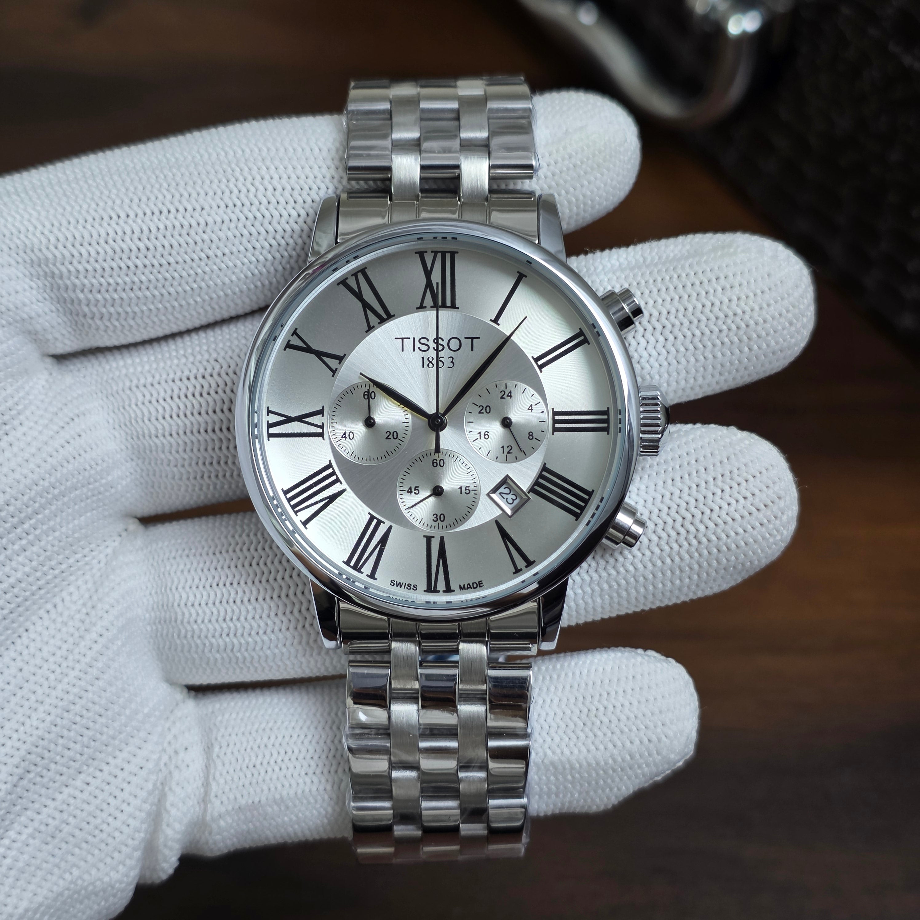 Tissot 1853 Chronograph – Classic 3 Colours Silver