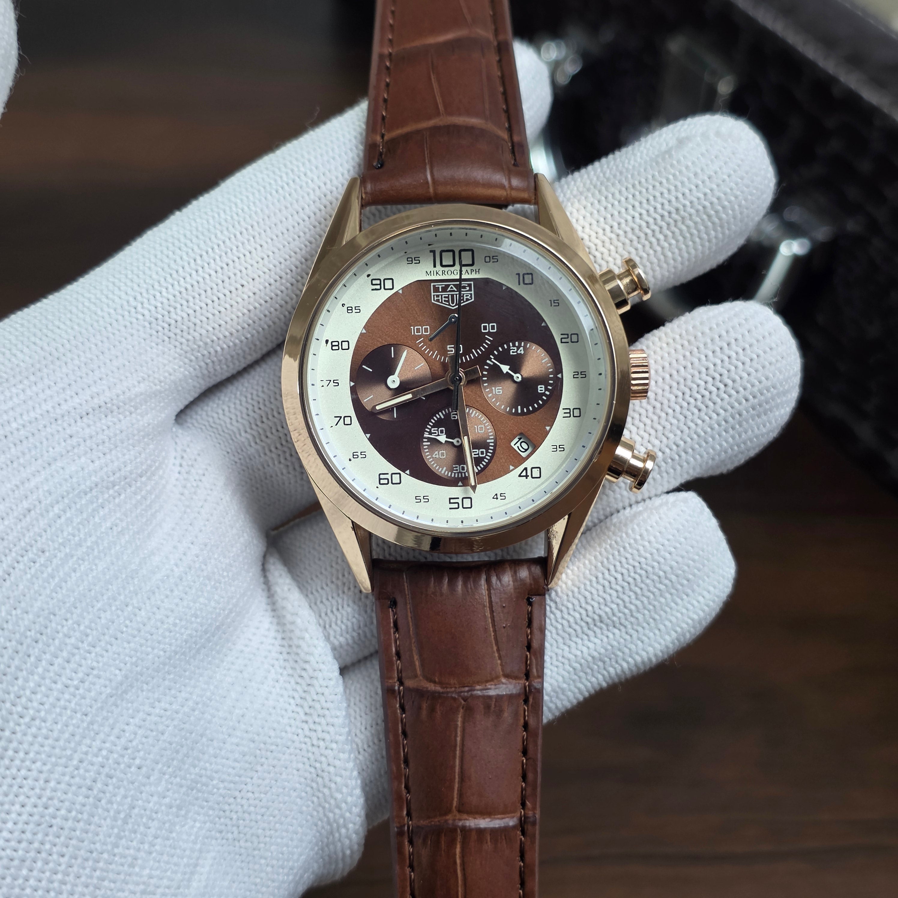 TAG Heuer Carrera Mikrograph Brown