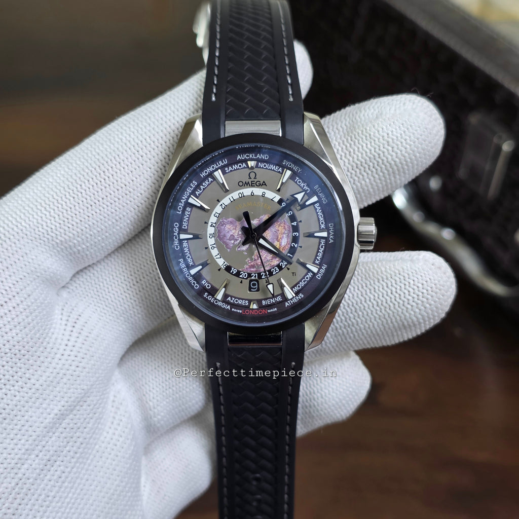 Omega Seamaster Aqua Terra Worldtimer Black
