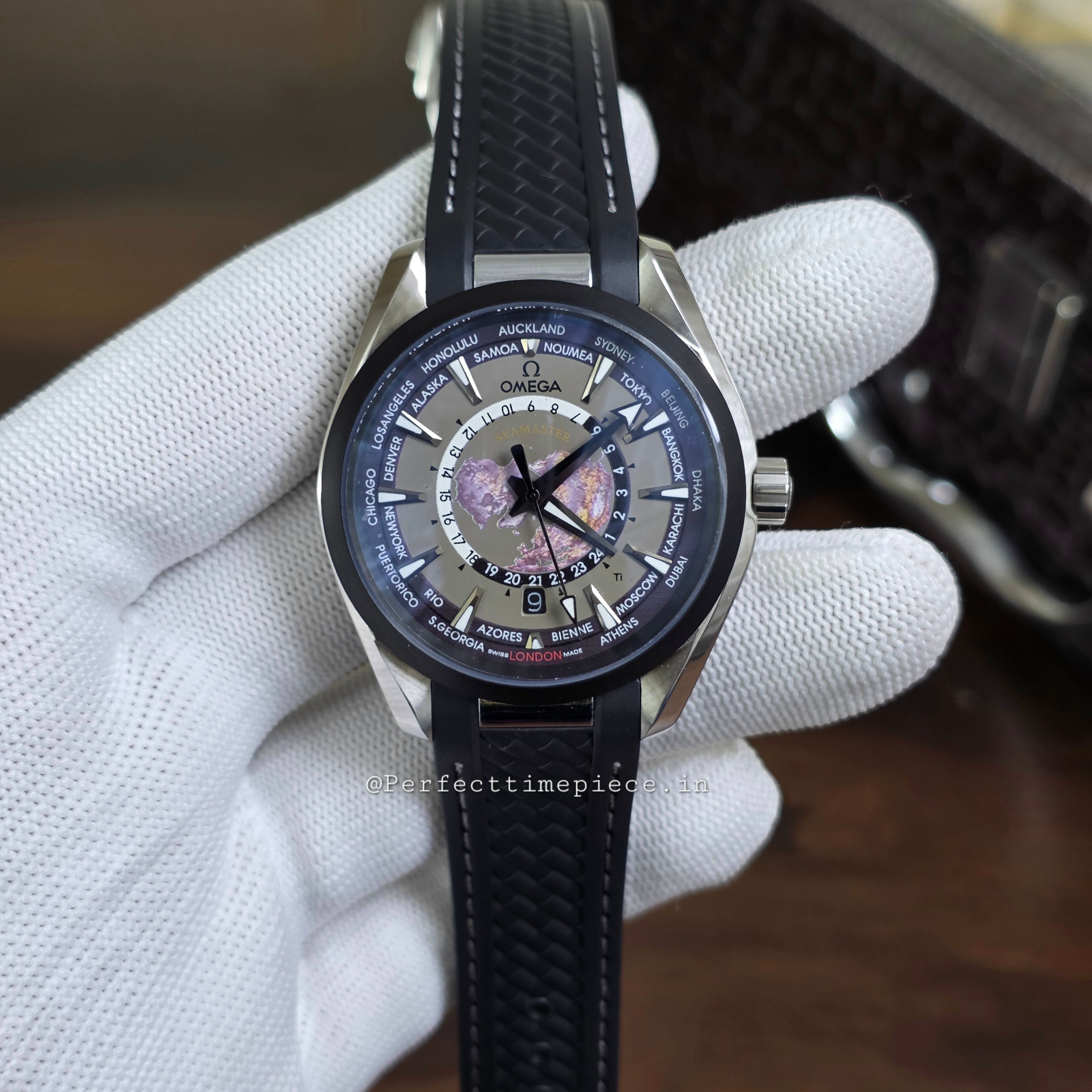 Omega Seamaster Aqua Terra Worldtimer Black