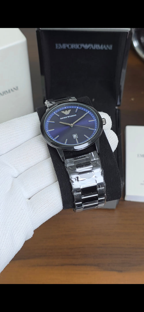 Emporio Armani AR11731 Black Blue Dial
