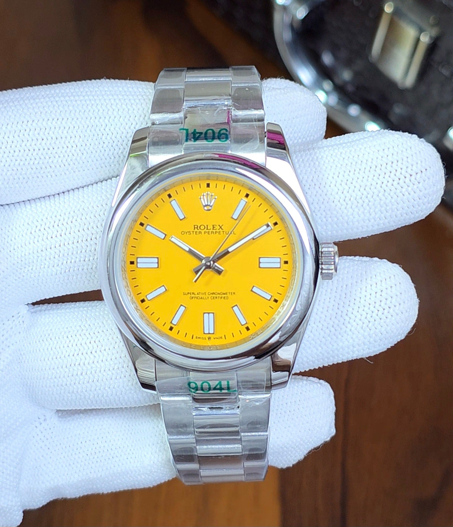 Rolex Oyster Perpetual 41 Yellow Dial Reference (124300)