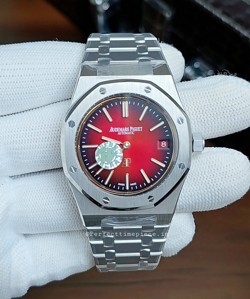 Audemars Piguet Royal Oak "JUMBO" Extra Tin (Red Dial) Swiss Eeta