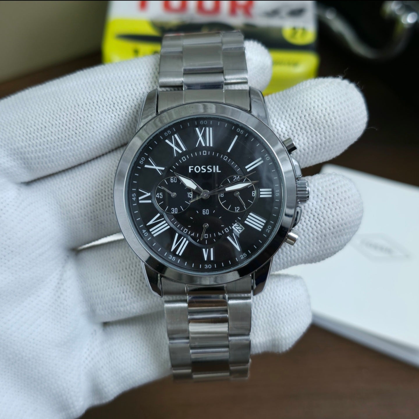 Fossil Grant Chronograph Watch 4 Colours