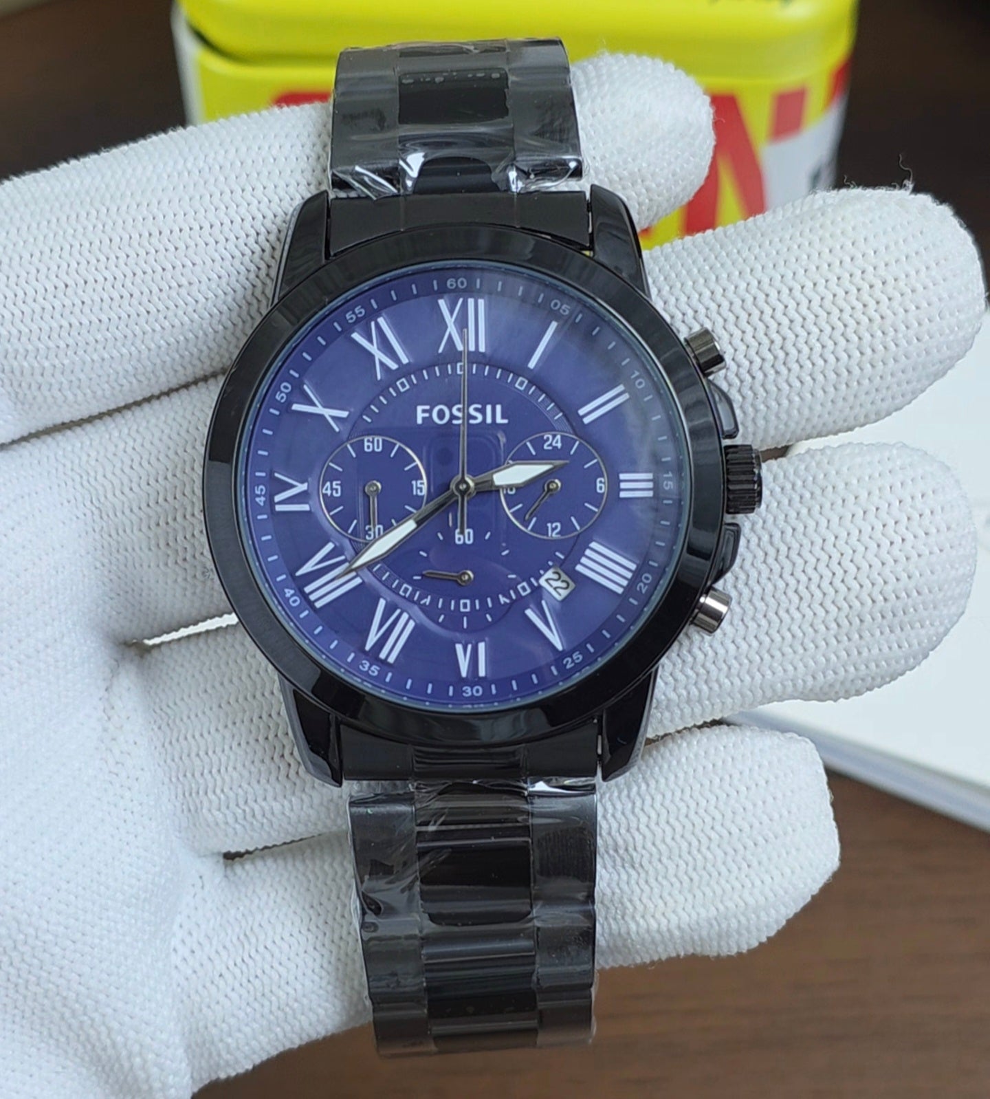 Fossil Grant Chronograph Black Two Colours