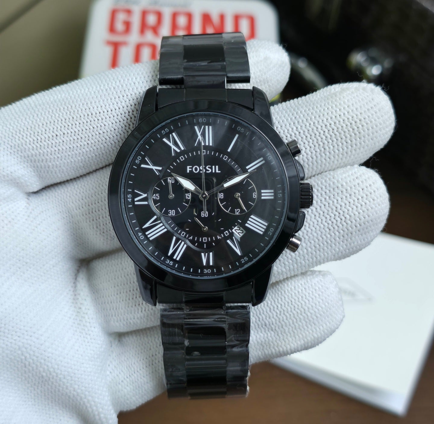 Fossil Grant Chronograph Black Two Colours