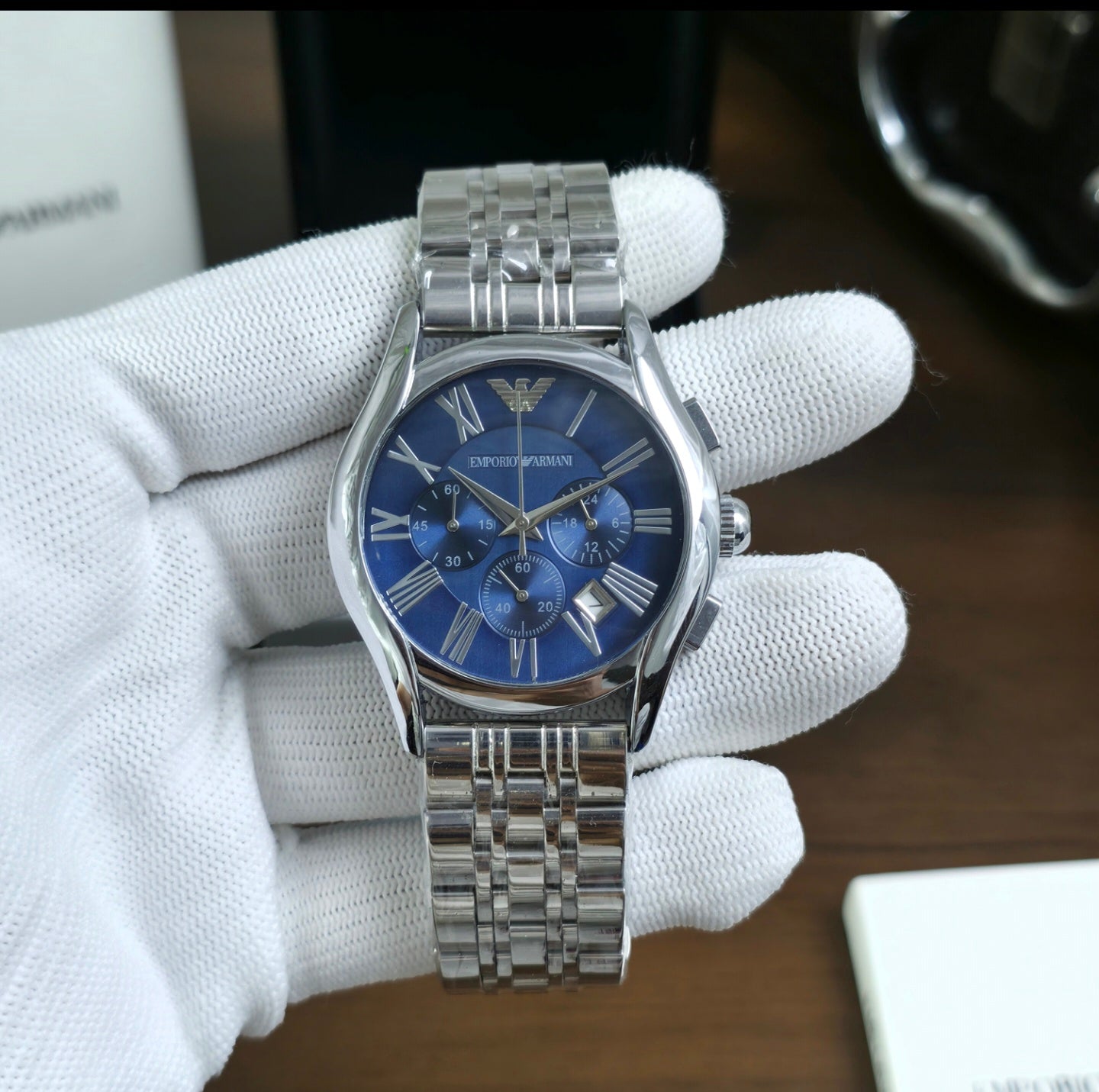 Emporio Armani Valente Silver 3 Colours
