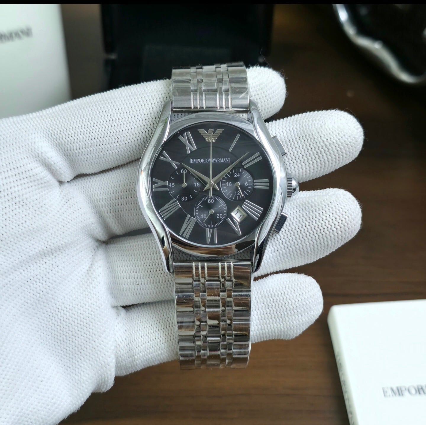 Emporio Armani Valente Silver 3 Colours